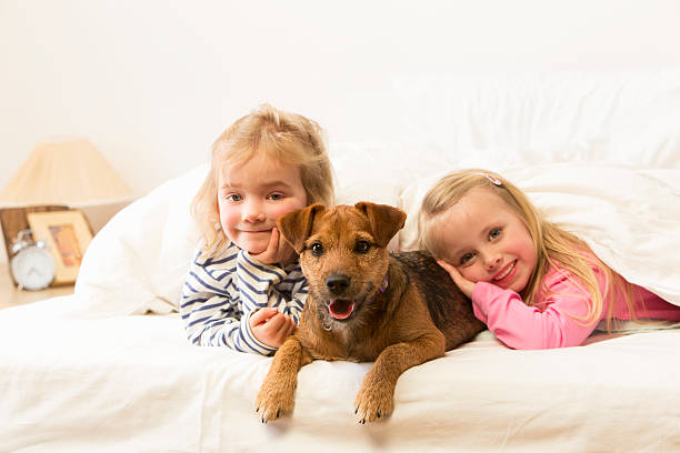 istock Girls and Their Dog 186758915