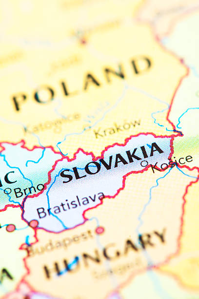 istock Map of Slovakia 186758923