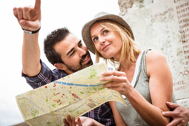 istock Tourist couple on vacation 186758960