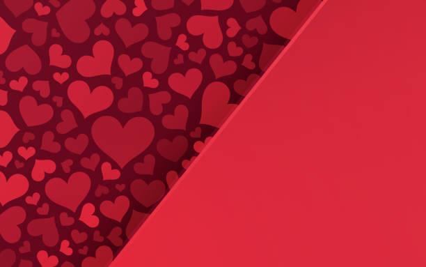Valentine's Day Love Heart Abstract Background vector art illustration