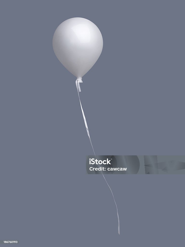 Один уединенный baloon - Стоковые фото Белый роялти-фри