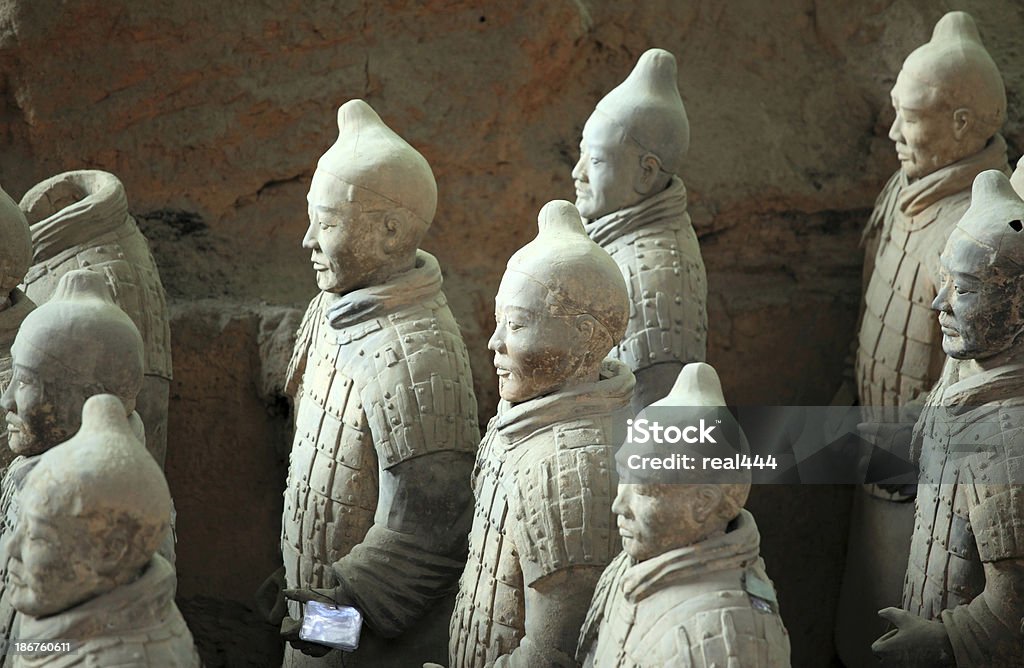 Терракотовая воинов - Стоковые фото Qin Dynasty роялти-фри
