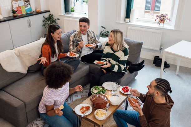 Lunch With Friends In Common Room