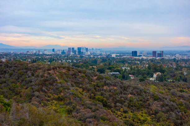 istock Los Angeles Skyline Sunset View 1867623161