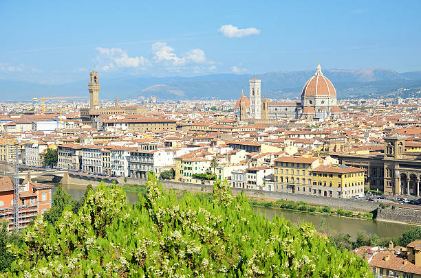 istock View over Florence with cathedral, campanile and palazzo vecchio 186762476