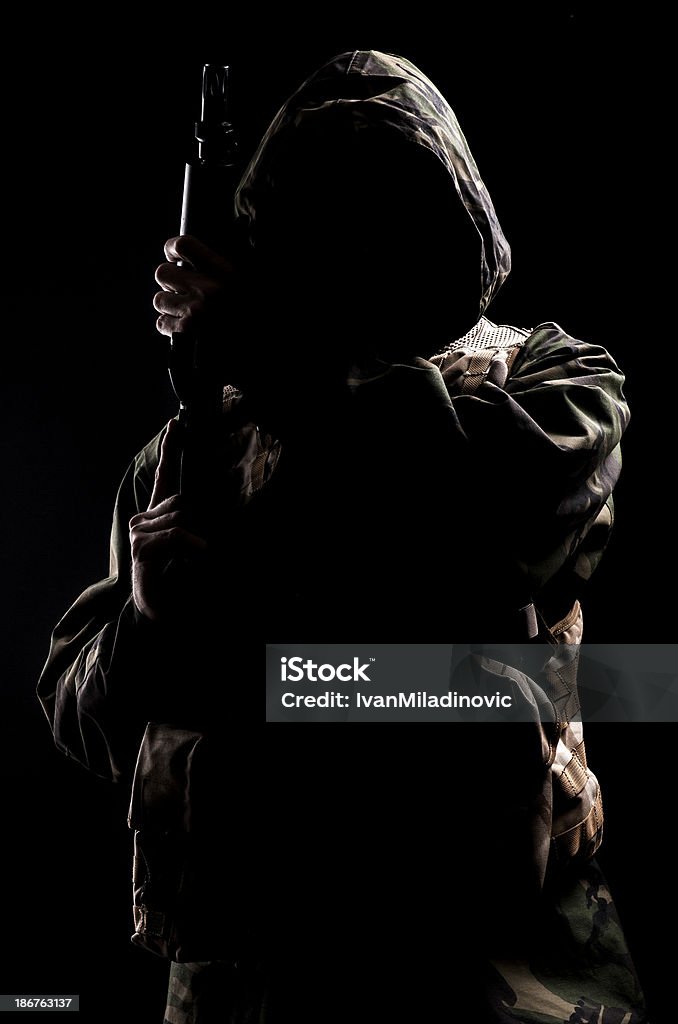 알수없음 병정 - 로열티 프리 M16 소총 스톡 사진