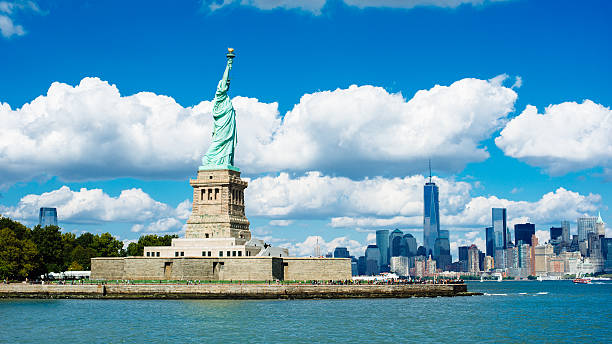 istock Statue of Liberty and New York 186763261