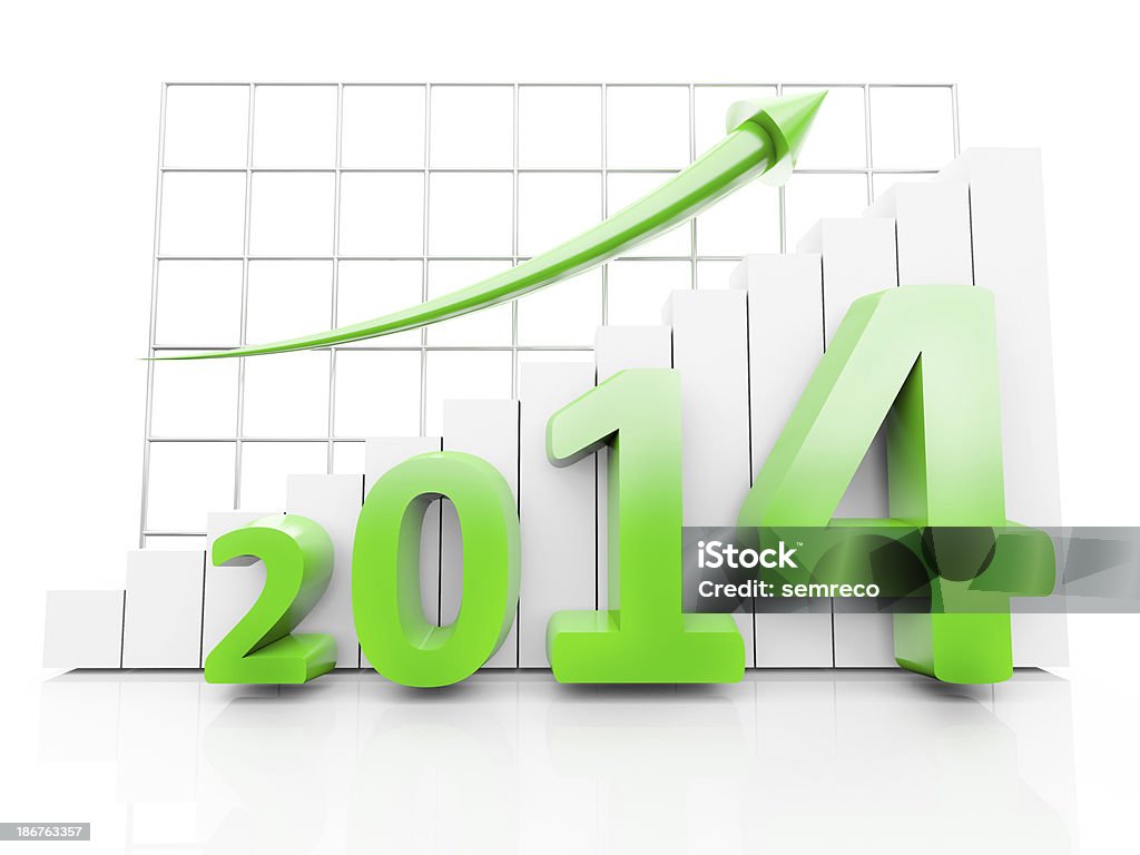 Novo ano de 2014 - Royalty-free 2014 Foto de stock