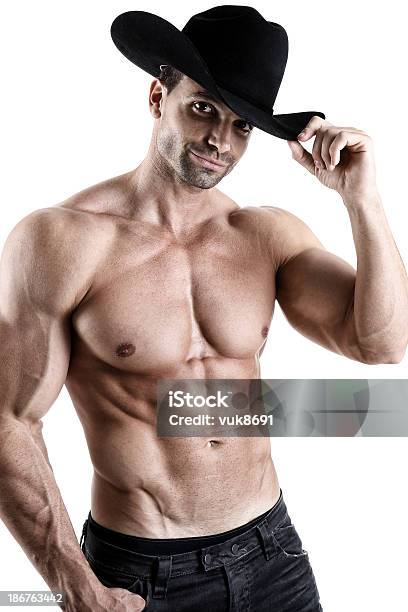 Handsome Cowboy Stock Photo - Download Image Now - Cowboy, Sensuality, Sex Symbol