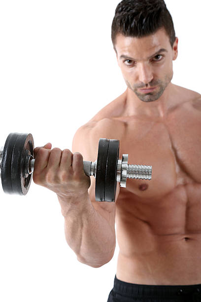 팔근육 실행연습 - weights human arm male beauty sport 뉴스 사진 이미지