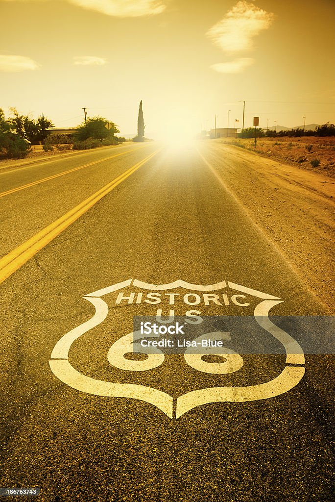 Route 66 - Royalty-free Estrada 66 Foto de stock