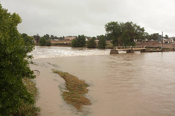 inundações do sul do platte river, colorado - platte river - fotografias e filmes do acervo