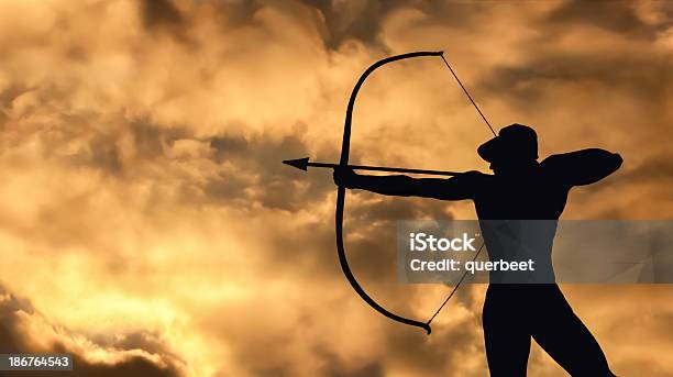 Archerstatue Stockfoto und mehr Bilder von Schütze - Schütze, Bogenschießen, Jagd