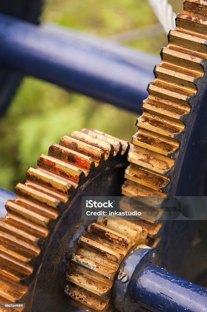 Rusty gears - Foto de stock de Antigo royalty-free