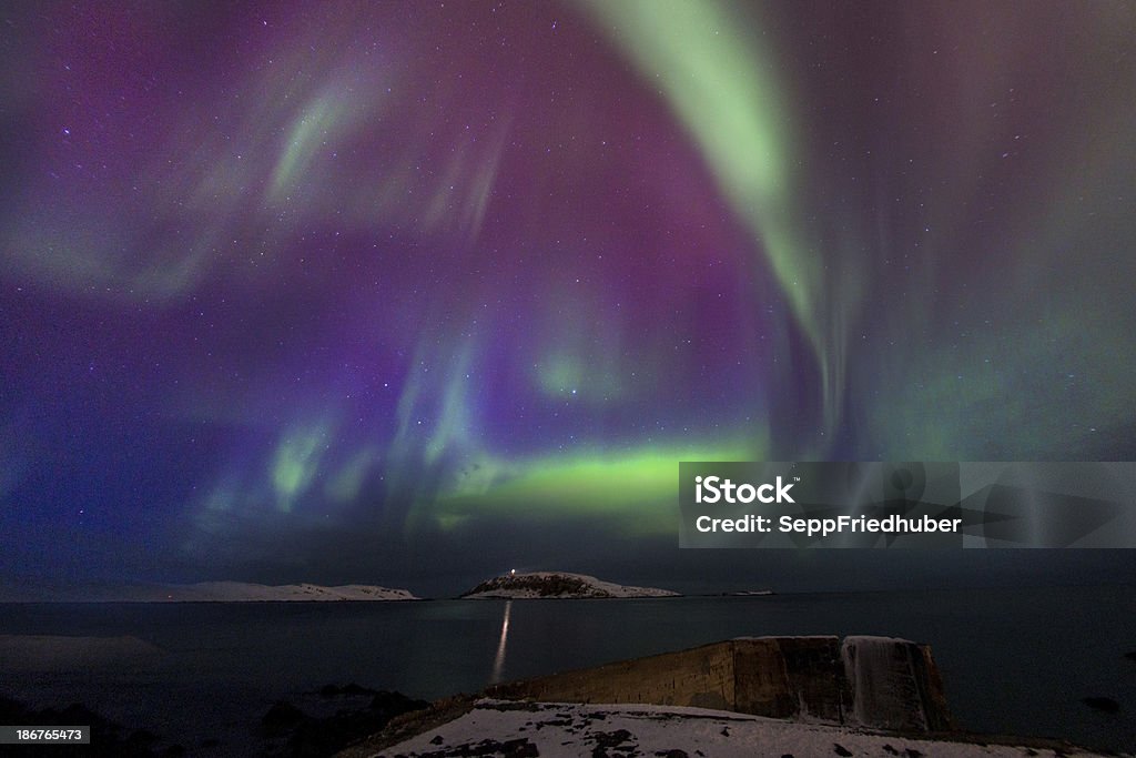 Сев�ерное сияние Northern light в Норвегии - Стоковые фото Без людей роялти-фри