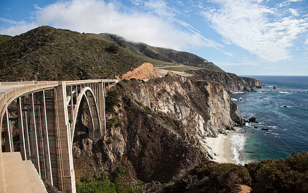 ビクシビーブリッジビッグスネークスール（カリフォルニア州） - point lobos state reserve big sur california beach ストックフォトと画像