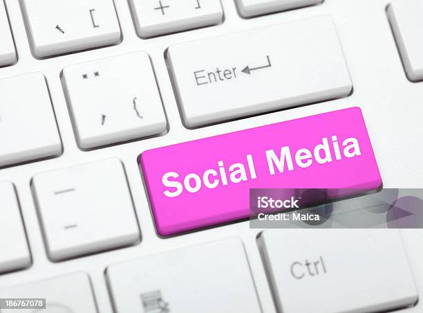 Social Media Per Parola Chiave - Fotografie stock e altre immagini di Rosa - Colore - Rosa - Colore, Social network, Affari