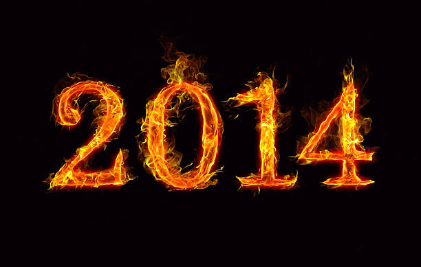 istock New Year 2014 – Made Of Fire On Black 186767299