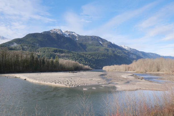 istock Squamish River during a fall season at the Brackendale Eagle Run vista point 1867679078