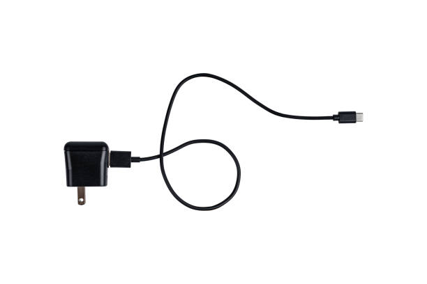 istock Smartphone charger with USB type C cable isolated on white background. 1867687865
