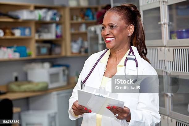 Female Veterinarian Stock Photo - Download Image Now - Females, Veterinarian, African Ethnicity