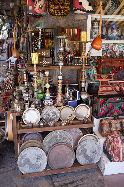 istock Display of traditional objects for sale in Turkey 186768893