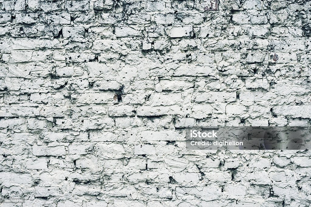 De fundo: Padrão de parede de tijolo branco grunge - Foto de stock de Anti-higiênico royalty-free