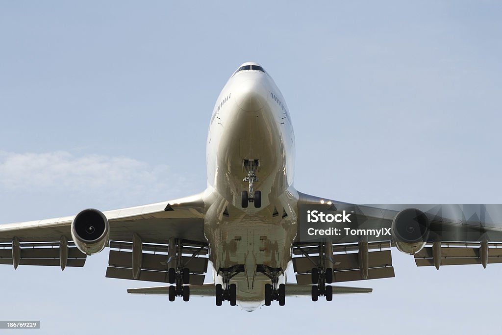 Jumbo jet rendez-vous sur - Photo de Atterrir libre de droits