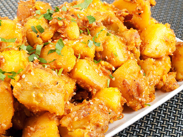 istock Baked potatos with sesame 186769577