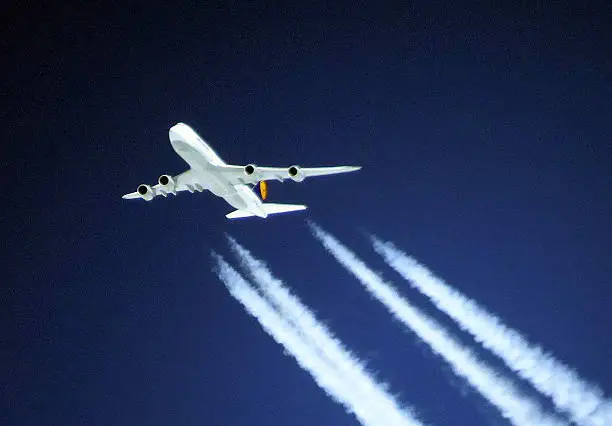 Lufthansa from frankfurt FRA to LAX boeing 747-800 in-flight