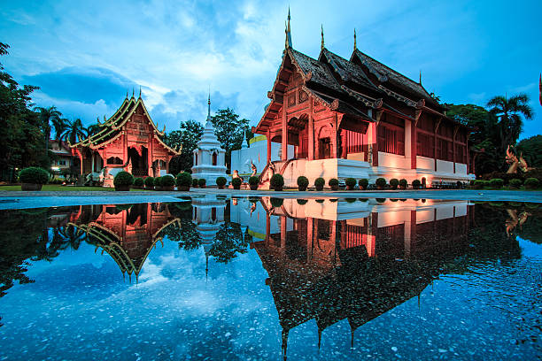 istock Wat Phra Sing Water reflection  Chiang Mai Province Asia  Thailand 186770610