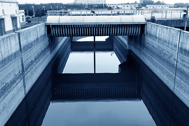 istock Modern urban wastewater treatment plant. 186773080