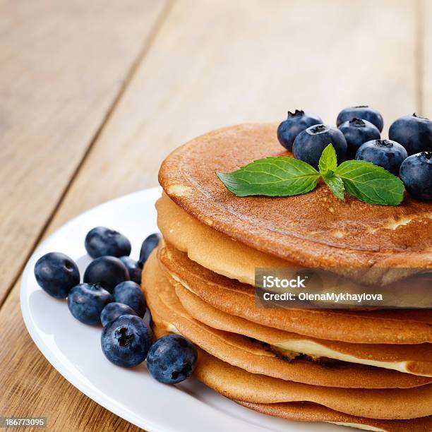 Ready To Eat Pancakes Stock Photo - Download Image Now - Baked Pastry Item, Berry Fruit, Blackberry - Fruit