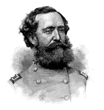 Portrait of Lieutenant-General Wade Hampton,Commanding the Cavalry of Johnston's Army from a photograph (1865), engraved and published in the Century Magazine ,May 1887.