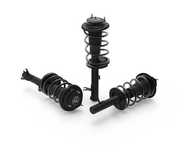 istock Car front shock absorber. Car suspension part. Isolated on white background. 1867734493