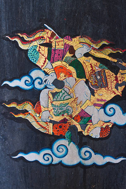 istock Thai Mural painting in Wat Doi Tan Pra 186773872