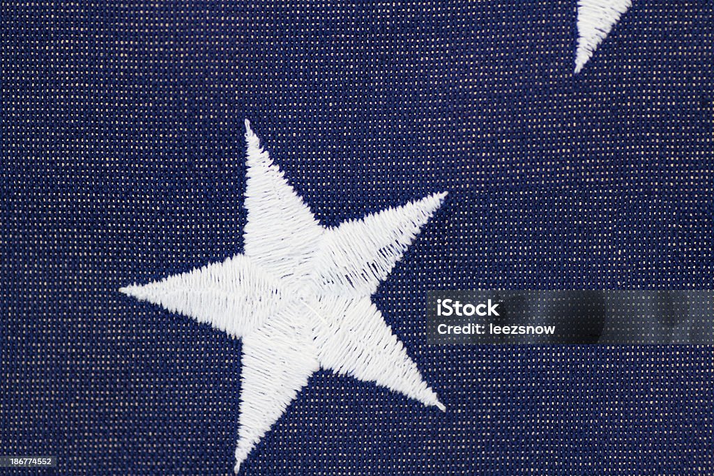 Tecido estrelas da bandeira norte-americana - Foto de stock de Azul royalty-free