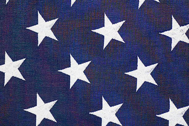 istock Woven Stars on American Flag 186774557