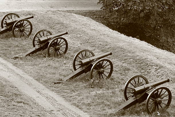 istock Cannons on Fredericia Vold citadel 186774713