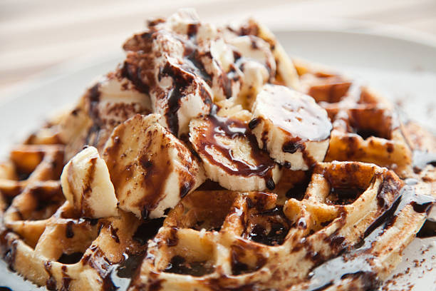 istock Chocolate and Banana Waffles 186774985