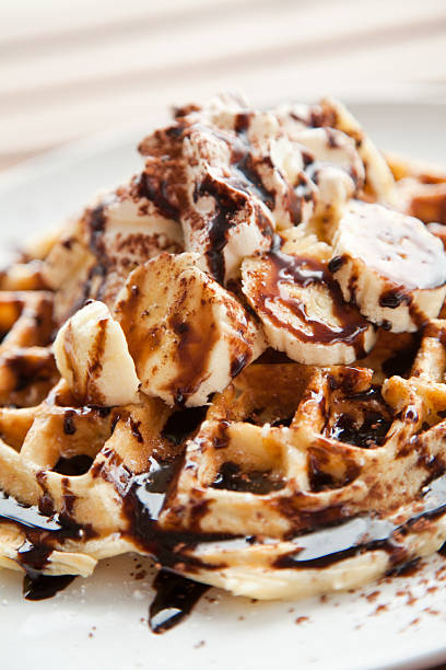 istock Chocolate and Banana Waffles 186774990