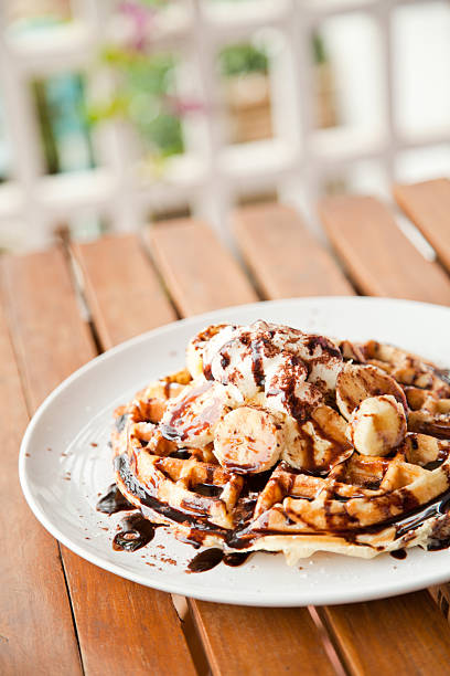 istock Chocolate and Banana Waffles 186774999