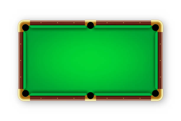 istock Green billiards table, top view. Snooker or pool sports equipment, recreation and hobby, competitive game. Vector illustration 1867754017
