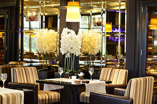 istock luxury restaurant in european style 186776278
