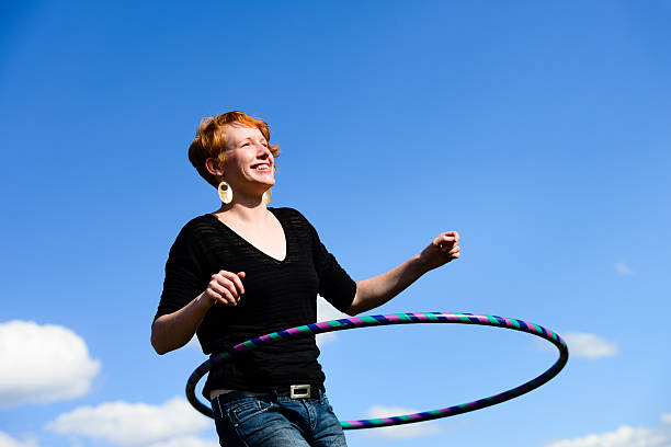 istock Red-Headed Woman with Hoop 186776353