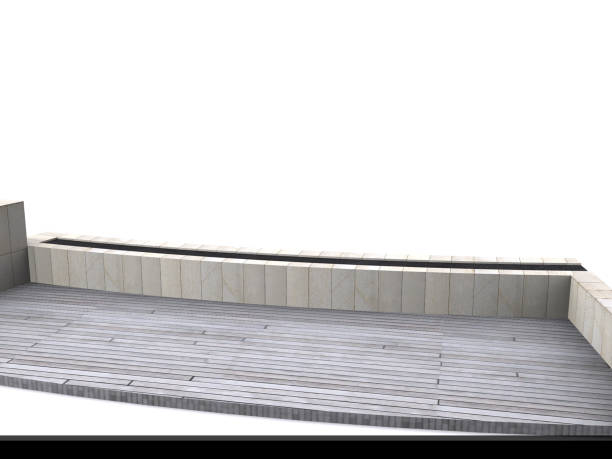 istock Terrace gardening as architectural highlight in housing project, 3D render 1867765003