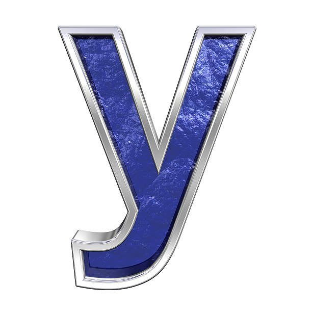 istock One lower case letter from blue glass cast alphabet set 186776546