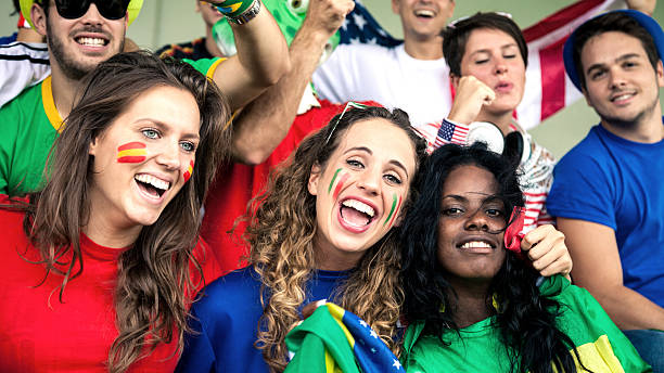 istock Group of female supporters 186776671