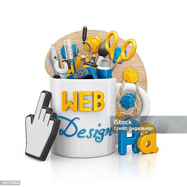 Foto de Web Design e mais fotos de stock de Design - Design, Software de edição gráfica, Texto Datilografado