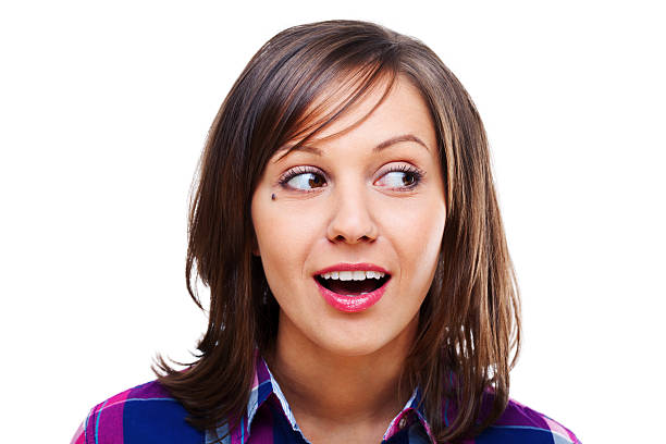 istock Young woman looking away 186779048